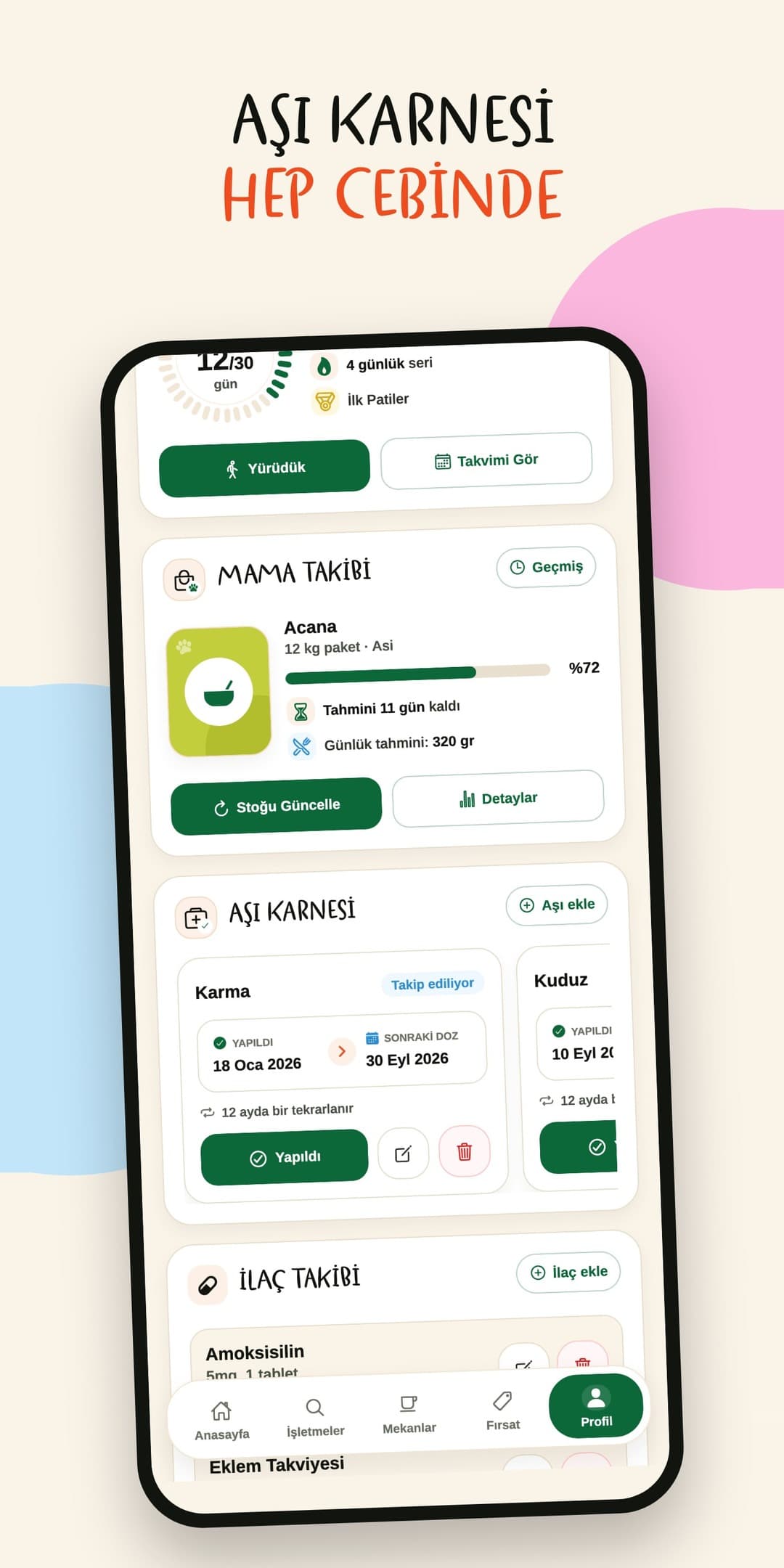 PetHub uygulaması: dijital aşı karnesi ve ilaç takibi